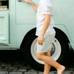 The Sea Short - Classic Stripe Aloe