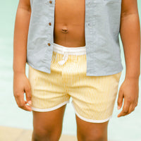The Sea Short - Classic Stripe Sand