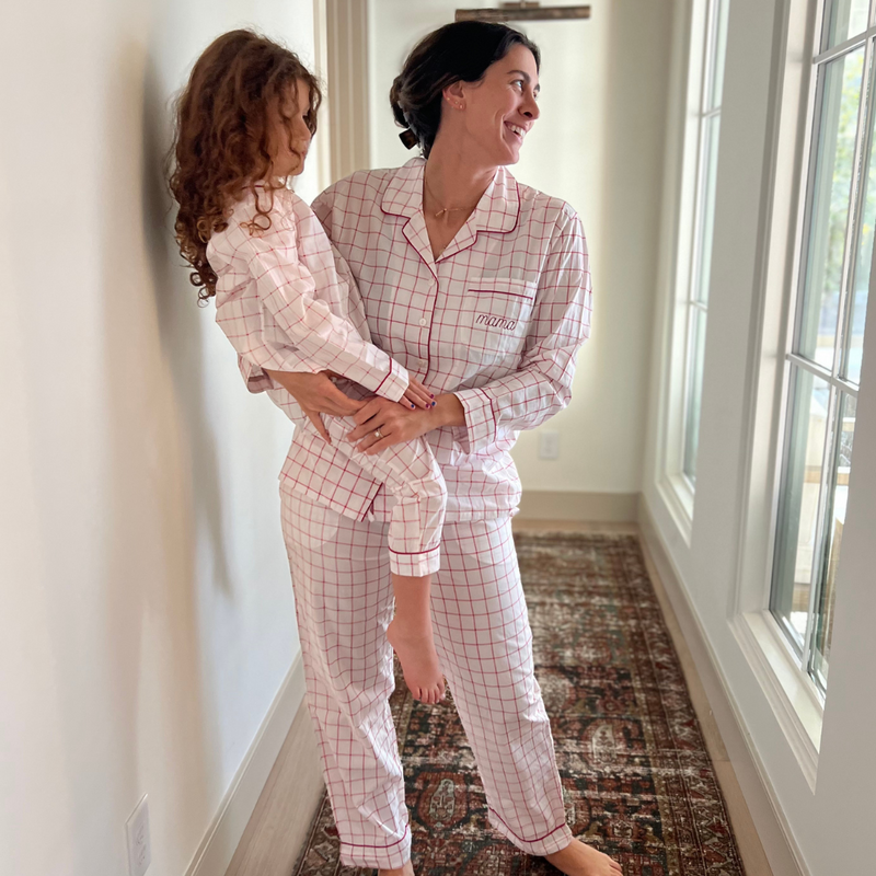 Kid's Cupid's Check V-Day Pajama