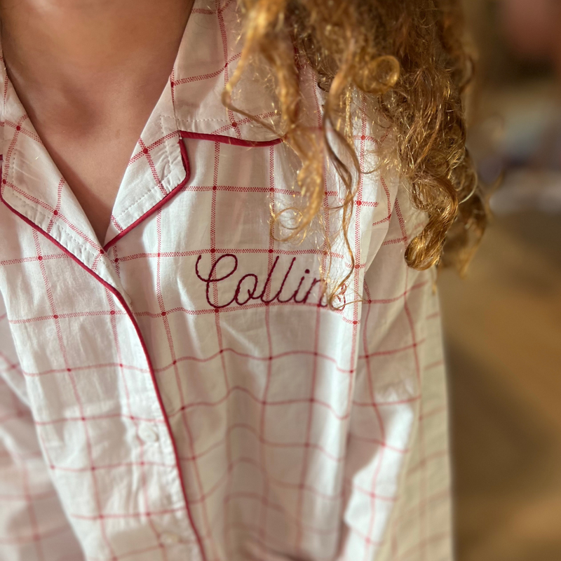 Kid's Cupid's Check V-Day Pajama